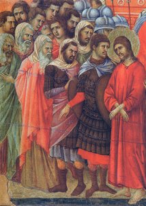 Pilate Washes His Hands — Duccio Di Buoninsegna, Proto Renaissance