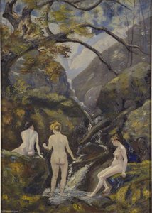 Mountain Stream (three Nudes At A Mountain Creek) — Louis Michel Eilshemius