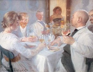 Comida En Antino — Peder Severin Kroyer