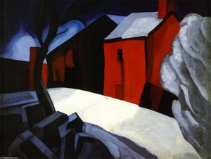 Night And Snow (also Known As Winter Night) — Friedrich Julius Oskar Blümner, Cubism