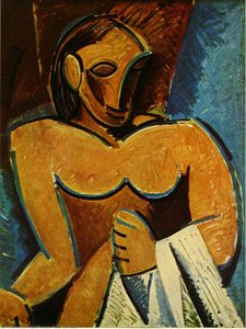Nude With Towel — Pablo Picasso, Cubist Period