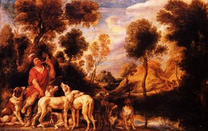 Hunter With His Dogs — Jacob Jordaens
