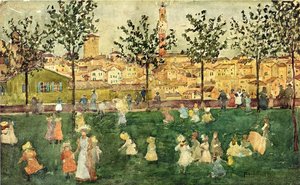 Sienna — Maurice Brazil Prendergast, Post-impressionism