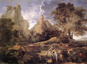 Landscape With Polyphemus — Nicolas Poussin, Baroque Painting
