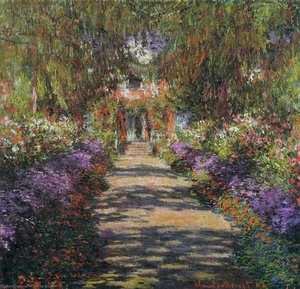 Pathway In Monet's Garden At Giverny — Claude Monet, Impressionism