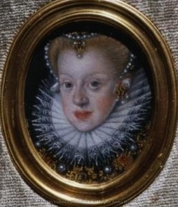 Miniature Of Queen Anna Habsburg — Marcin Kober, Mannerism (late Renaissance)