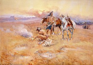 Blackfeet Burning Crow Buffalo Range — Charles Marion Russell