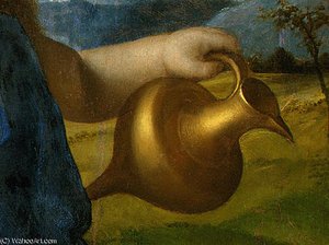 The Infant Bacchus, Probably Detalj - (2,) — Giovanni Bellini