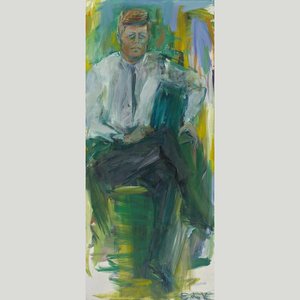 John F. Kennedy — Elaine De Kooning