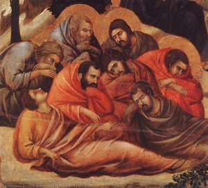 Agony In The Garden (detail) — Дучио, Late Gothic
