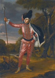 Portrait of David Garrick (1717 1779) as Tancred, in Tancred and Sigismunda