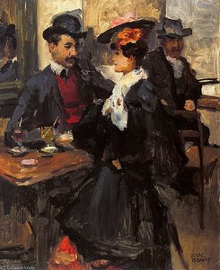 Au Cafe Sun — Isaac Lazarus Israels