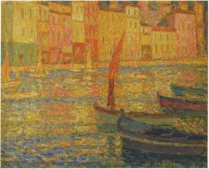 Port At Villefranche — Henri Le Sidaner