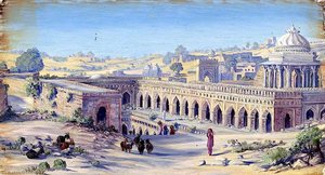 Great Tank In Siri Near The Qutab, Delhi, India — Marianne North
