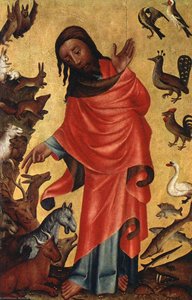 Creation Of The Animals, Panel From Grabow Altarpiece — Meister Bertram