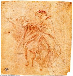 Study For An Apostle — Antonio Allegri Da Correggio, Mannerism
