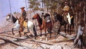 Prospecting For Cattle Range — Frederic Remington