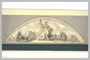 Projet De Décor Pour Un Cintre — Charles Le Brun