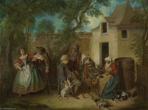 The Four Ages Of Man Old Age — Nicolas Lancret