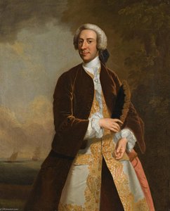 Portrait Of Captain Saumarez (1710 1747) — John Wollaston