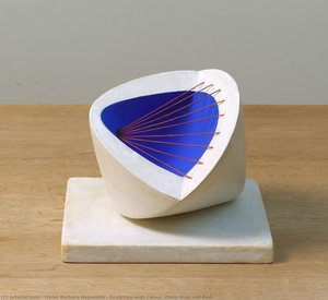 Sculpture With Colour (deep Blue And Red) — Barbara Hepworth, Surrealism