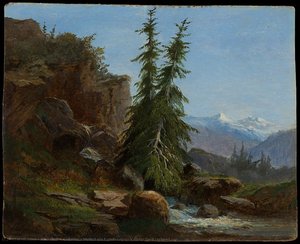 Mountain Landscape, Valais, Switzerland