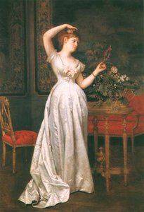 Young Woman Before The Ball — Ladislaus Bakalowicz