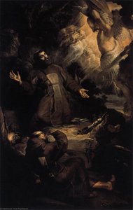 The Stigmatization Of St. Francis — Peter Paul Rubens, Baroque