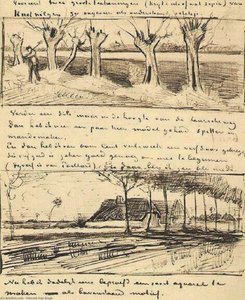 Straße Mit Weißwedeln — Vincent Willem Van Gogh, Post-impressionism