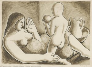 Mother With Her Child — Mikuláš Galanda