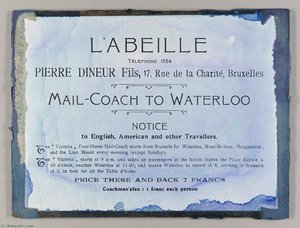 Untitled (ad For The L'abeille Mail Coach To Waterloo) — Joseph Cornell