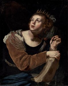 St Catherine Of Alexandria — Artemisia Gentileschi, Baroque Dramatic Style