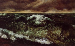 Das Wutende Meer — Gustave Courbet
