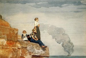 Familienfischer (auch Bekannt Als Der Beobachter) — Winslow Homer, American Romanticism