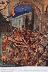 The Last Feast Of Robert De Comines' Men At Durham — Richard Caton Woodville
