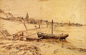 Bank Of The Rhone At Arles — Vincent Van Gog, Post-impressionism