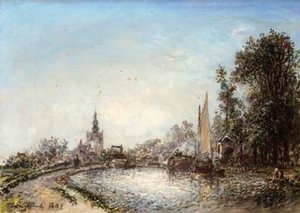 The Village Of Overschie 1 — Johan Barthold Jongkind