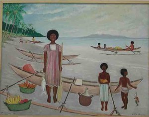 Pirogues Sur La Plage (vanuatu) — Tatin D'avesnieres Robert