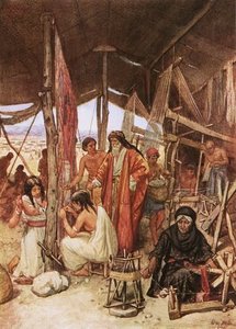 Moses Inspecting The Weaving And Embroidering — William Brassey Hole