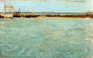 View Of The Port Of Valencia — Пабло Пикасо, Impressionism