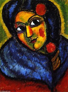 Head Of A Woman - Ballerina — Alexej Von Jawlensky, Expressionist Movement