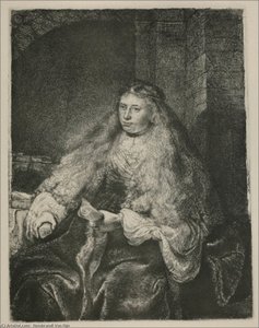 Study Of Saskia; Called The 'great Jewish Bride' — Rembrandt Van Rijn, Baroque