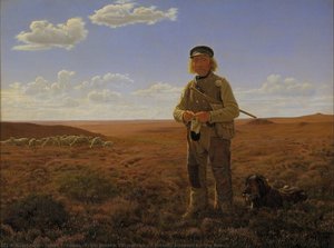 A Jutland Sheperd On The Moors — Johan Frederik (frits) Nikolai Vermehren