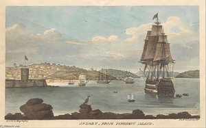 Sydney From Pinchgut Island — Augustus Earle