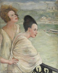 Two Ladies On A Bridge — Georges Van Houten