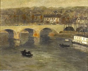 Bridge At Charenton — Edward Willis Redfield