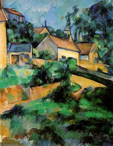 Turning Road At Montgeroult,1899, Coll.whitney,ny — Paul Cézanne, Post-impressionism