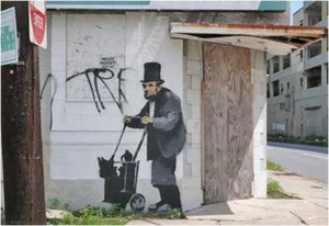 Abraham Lincoln — Banksy