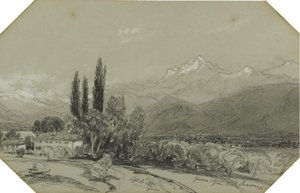 Geneva, From Petit Sacconex, Switzerland — Edward Lear