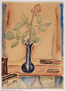 Rose In Vase — Frank Mcclure